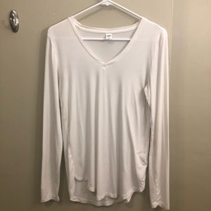 Old Navy White Long-sleeve V-neck